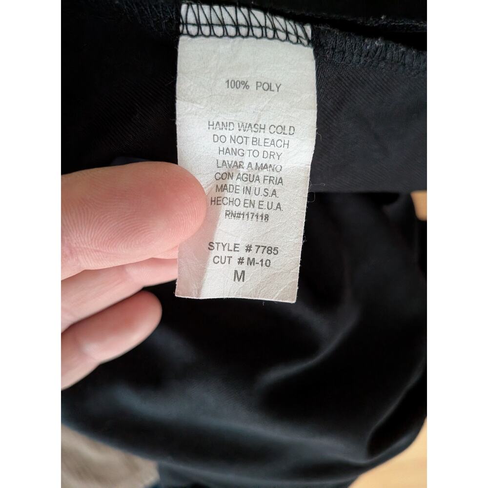 Vintage Charlotte Russe Babydoll Top M Black Lace Coquette Feminine Flowy Cream - Picture 9 of 10